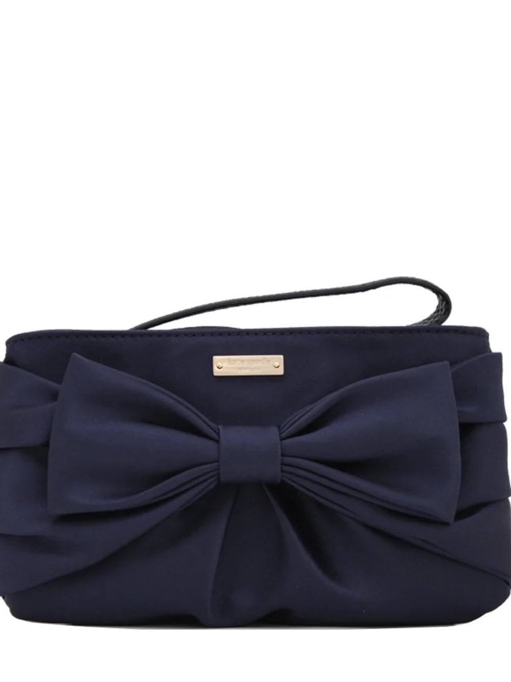 kate spade navy Plaza bow wristlet clutch